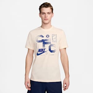 Chelsea FC Nike シャツ ホワイト/ブルー Chelsea FC Men's Nike Soccer T-Shirt. Nike.com
